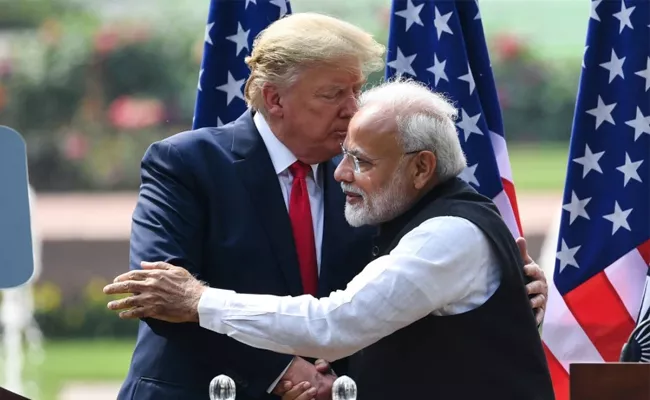 PM Modi wishes Donald and Melania Trump from corona - Sakshi