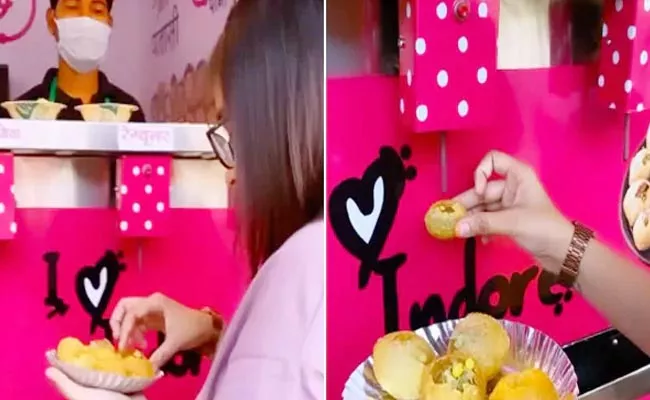 Hygienic Pani Puri Dispensing Machine Indore Goes Viral Attracts Netizens - Sakshi