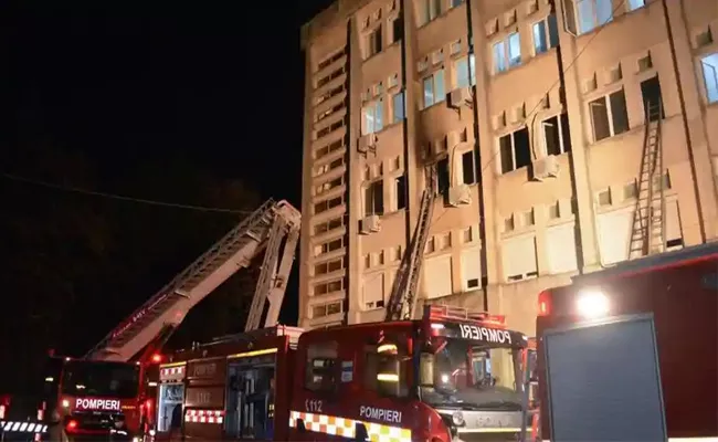 Ten Deceased In Covid 19 Hospital Blaze In Romania - Sakshi