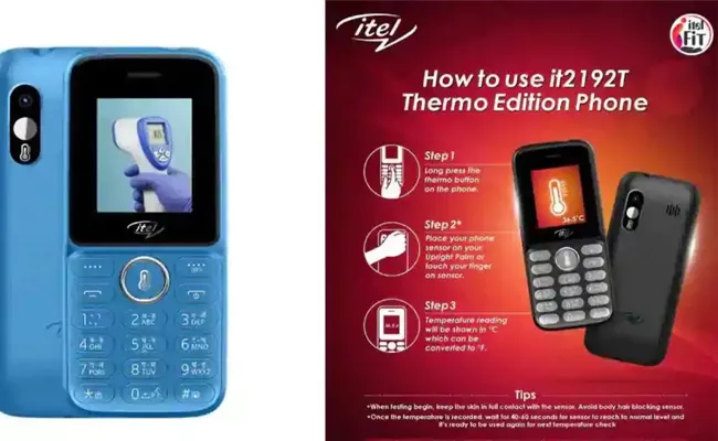  itel launches feature phone with body temperature monitor - Sakshi