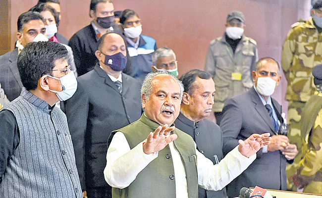 Govt-farmers talks fail again and next round on Jan 19 - Sakshi