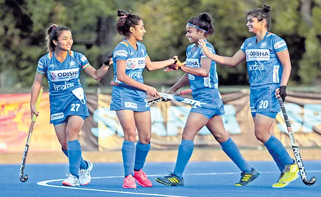Indian junior women hockey team beats Chile senior side again - Sakshi