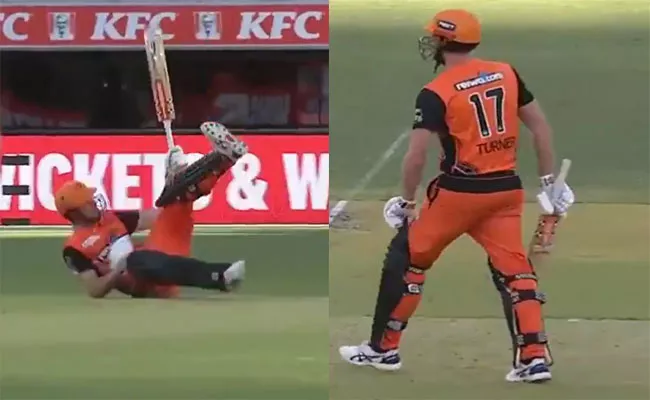 Crazy Shot By Aston Turner Remembers AB De Villiers In BBL - Sakshi