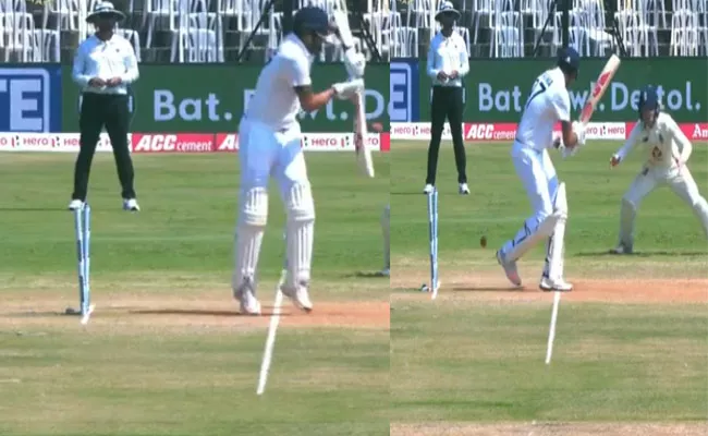 Hillarious Video Of England Team Appeals Ishant Sharma Hit Wicket - Sakshi