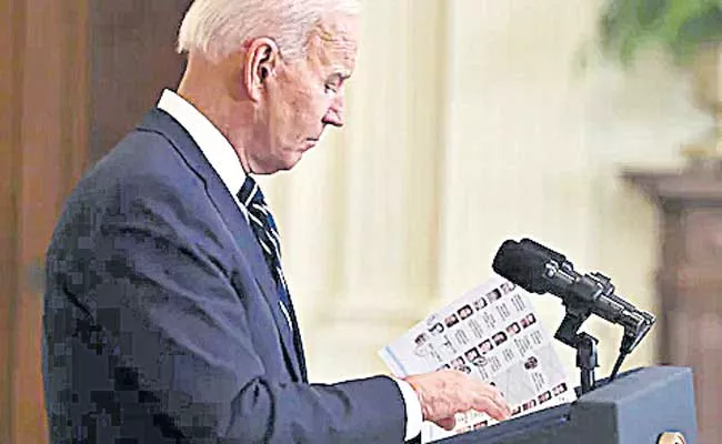 President Joe Biden holds First Press Conference in Office - Sakshi