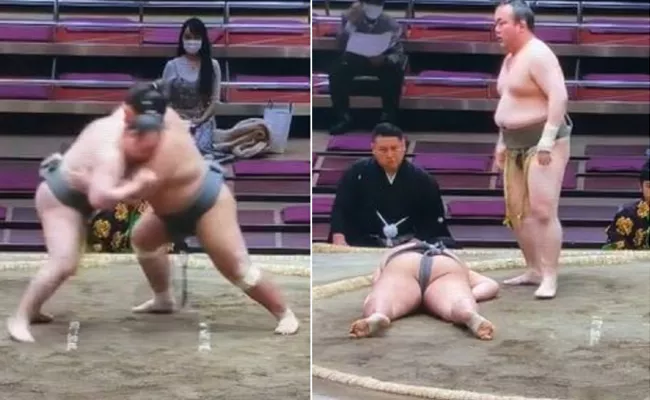  Sumo Wrestler Hibikiryu Died In Bout - Sakshi