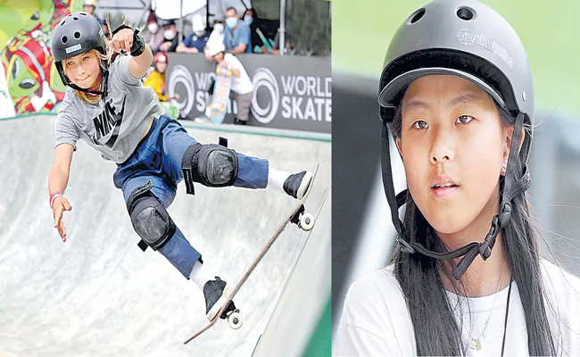 A pair of 12-year-olds qualify for Olympic skateboarding - Sakshi
