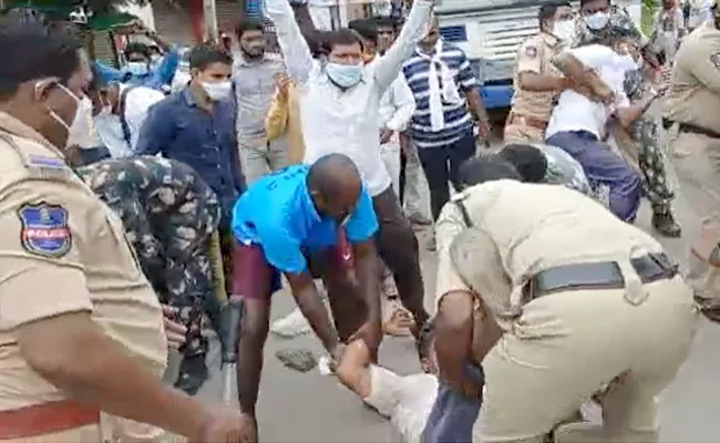 Parakala District Movement: Police Stopped Parakala Bandh - Sakshi