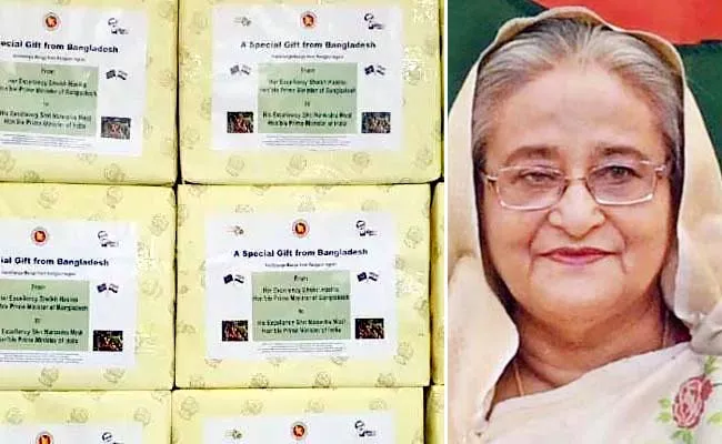 Bangladesh PM Sheikh Hasina Gifts 2600 kg Mangoes to India - Sakshi