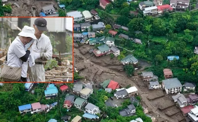 Japan Mudslide Sweeps Away Row Of Houses And People Missing In Tokyo - Sakshi