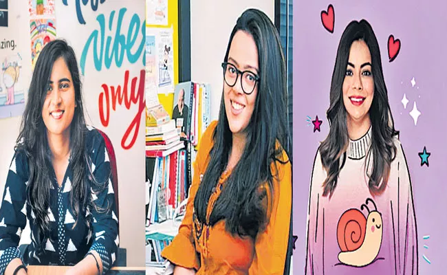 Young Women illustrators and doodlers popular on social media - Sakshi