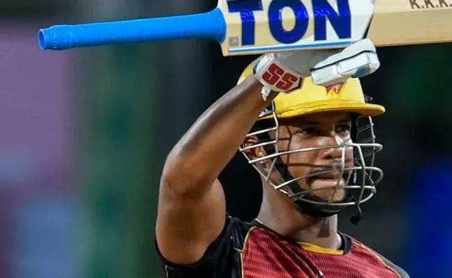 Lendl Simmons Fiery 70 Guides Trinbago Knight Riders Easy win against Jamaica Tallawahs - Sakshi