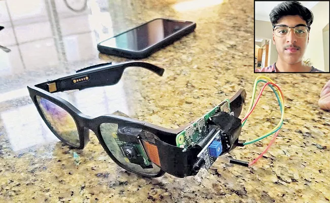 Sahil Created Smart goggles as an alternative to blind vision prevention - Sakshi