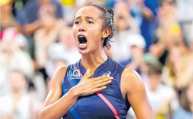 US Open Grand Slam: Leylah Fernandez Enters Quarter Final - Sakshi