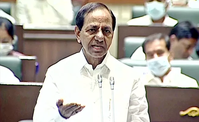 CM KCR Comments In Assembly Over Grama Panchayat Funds - Sakshi