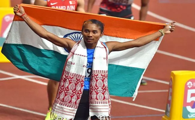 Star athlete Hima Das tests Covid-19 positive - Sakshi