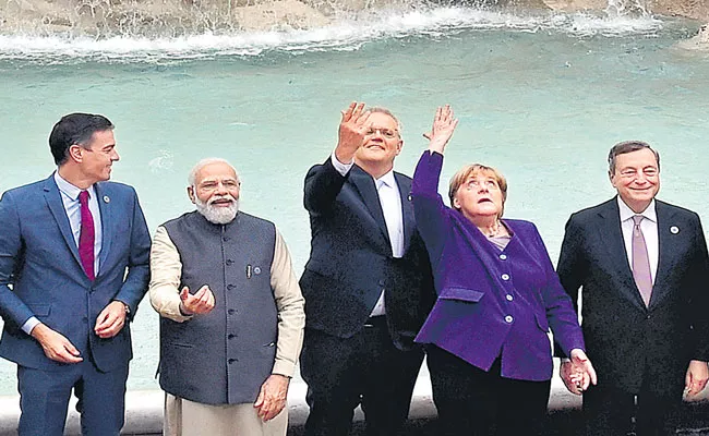 G20 leaders struggling to toughen climate goals, draft shows - Sakshi