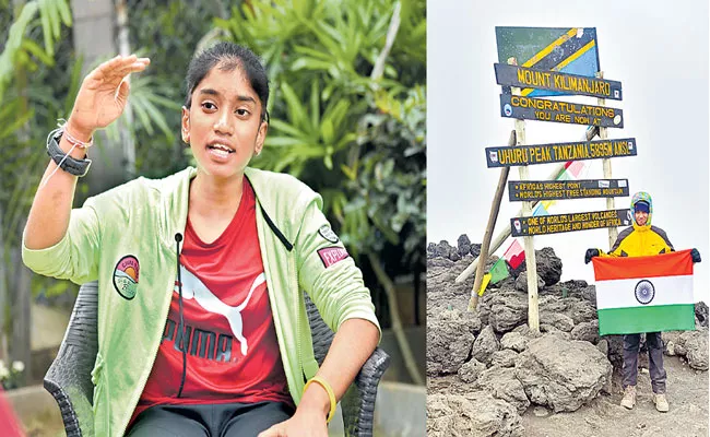 13 Year Old Hyderabad Girl Pulakita Hasvi Scales Mount Kilimanjaro - Sakshi
