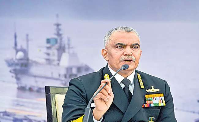 Indian Navy ready to deal with any security challenge, says Admiral R Hari Kumar - Sakshi