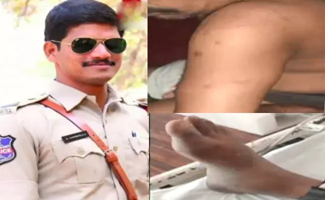 Nalgonda 2 Town Si And Constable Beat Dalit Man Video Viral - Sakshi