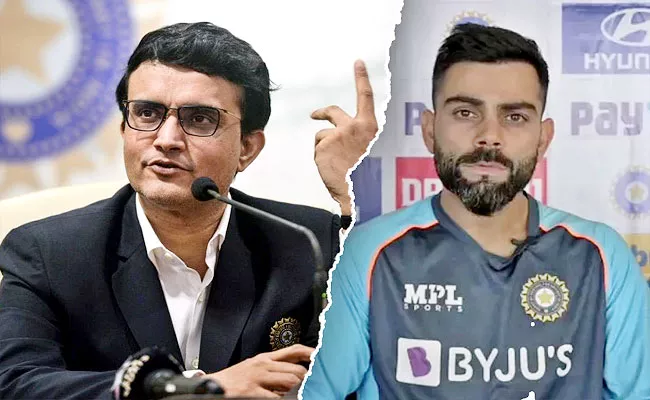 Report Ganguly Wanted Show Cause Kohli On Press Conference Before SA Tour - Sakshi