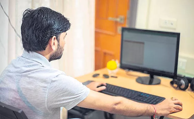 Growing Popularity For Work From Home At Home Town In AP - Sakshi