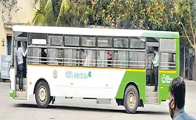 Part Of RTCs Experiment Diesel Powered Bus Into An Electric Bus - Sakshi