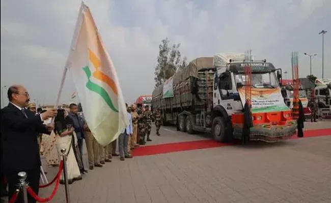 India Despatched 2500 Tonnes Wheat For Afghanistan Via Pakistan  - Sakshi