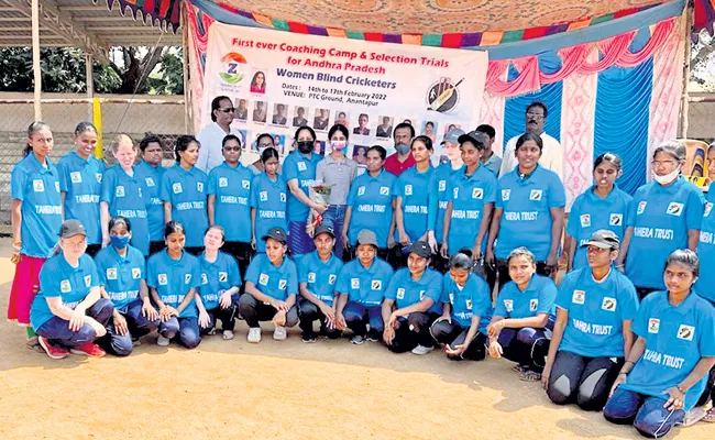 Andhra Pradesh Womens Blind Cricket Team for national competitions - Sakshi