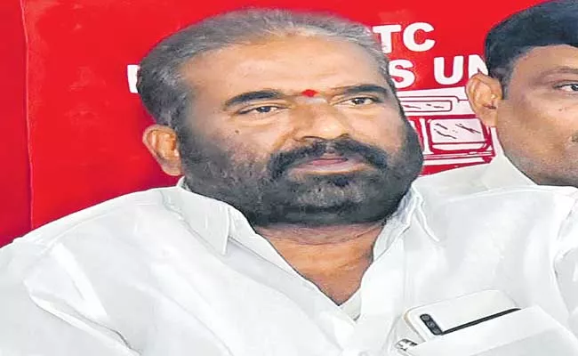 TSRTC Workers Will Protest Soon Due To Non Payment Of Arrears - Sakshi