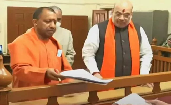 UP Assembly Elections: Yogi Adityanath Files Papers From Gorakhpur - Sakshi