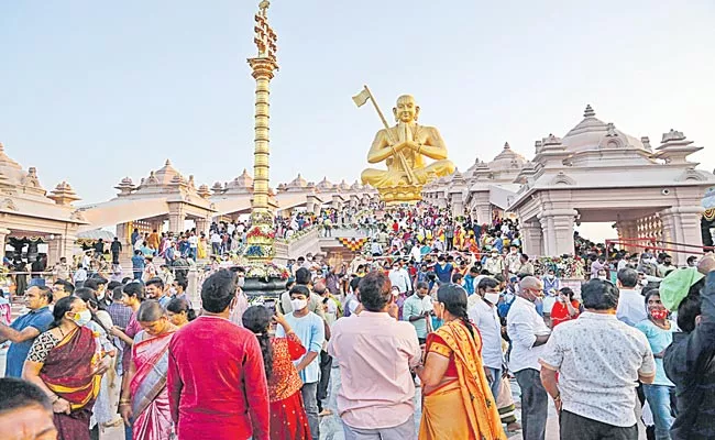 Ramanujacharya: Sri Rama Nagari Thrilled With Ashtakshari Mantra On Fifth Day - Sakshi
