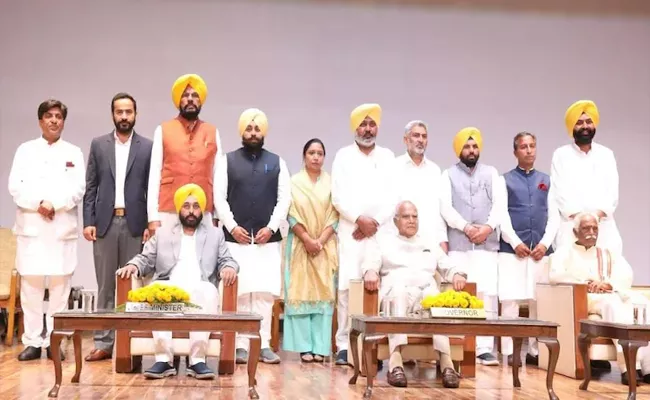 10 Ministers Take Oath In Punjab New AAP Government, Full Details Inside - Sakshi