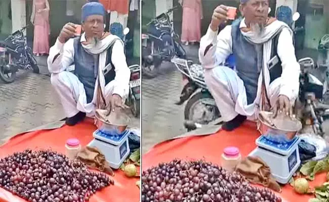 After Kacha Badam This Grape Sellers Catchy Jingle Goes Viral - Sakshi