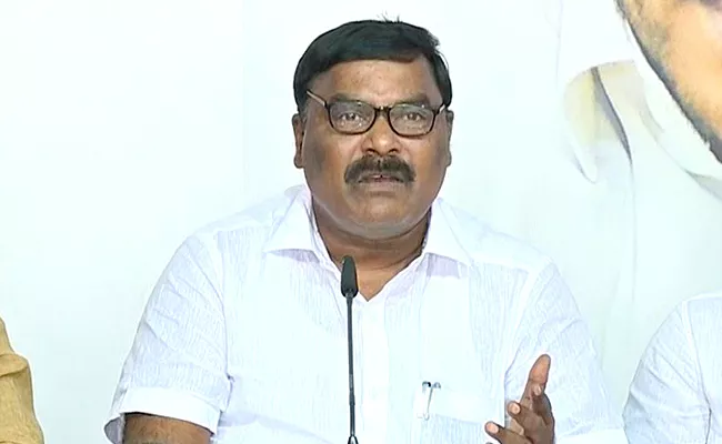 Minister Merugu Nagarjuna Slams Chandrababu Over Scheduled Caste Welfare - Sakshi