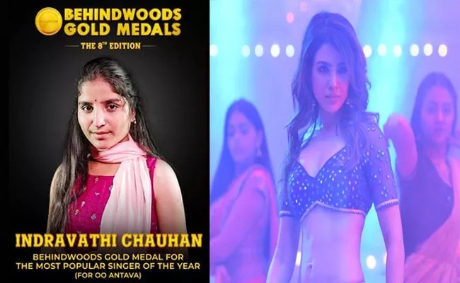 Pushpa Movie: Samantha Special Song Singer Indravati Won Behindwoods Gold Model - Sakshi