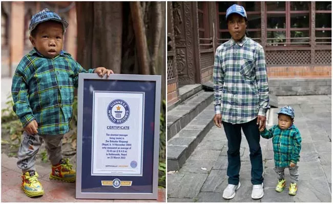 Teen From Nepal Achieved World Record Being Shortest Man - Sakshi