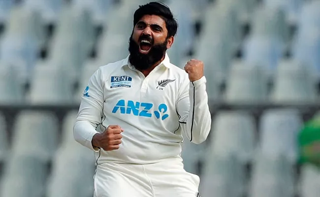NZ Spinner Ajaz Patel Auctions 10-Wicket haul Match jersey For Hospital - Sakshi