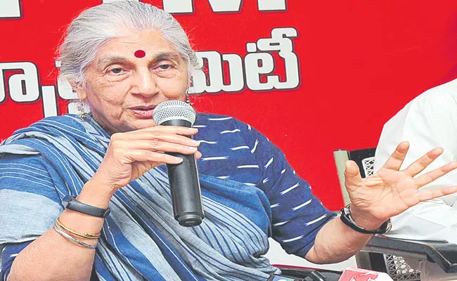 Subhashini Ali Demands TS Govt Over Special Law To Curb Caste Based Deadts - Sakshi