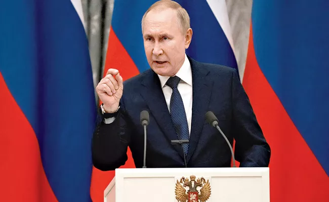 Russia Ukraine war: Russia President Putin warning to Western countries amid weapon supplies - Sakshi