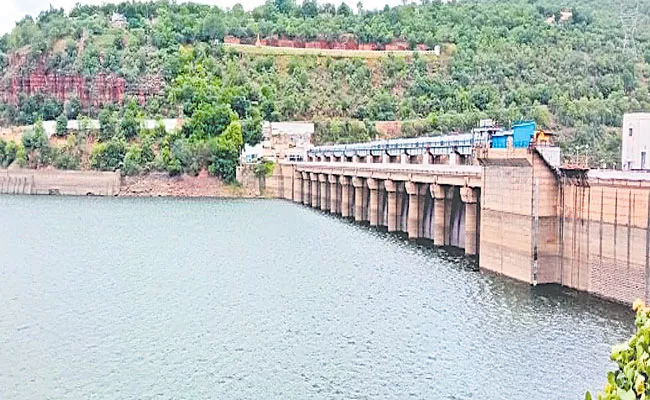 Water Level In Srisailam Project Touches 854 Feet After Heavy Rain - Sakshi