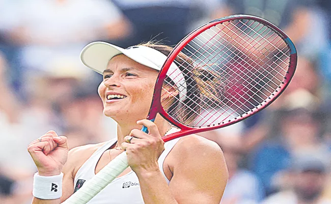 Wimbledon 2022: Tatjana Maria reaches maiden Grand Slam quarter-final - Sakshi