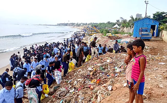 Parley For The Oceans: Visakha Beach Clean Up Campaign - Sakshi