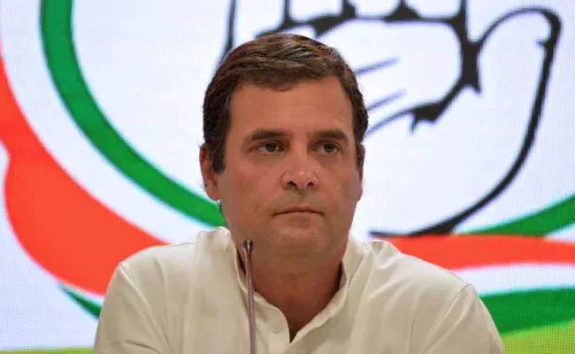 Rahul Gandhi Said Words And Actions Of  PM Never Match In Khadi Pitch - Sakshi