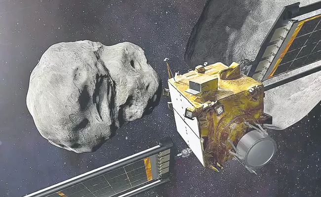 NASA DART anti-asteroid satellite successfully smashes into space rock - Sakshi