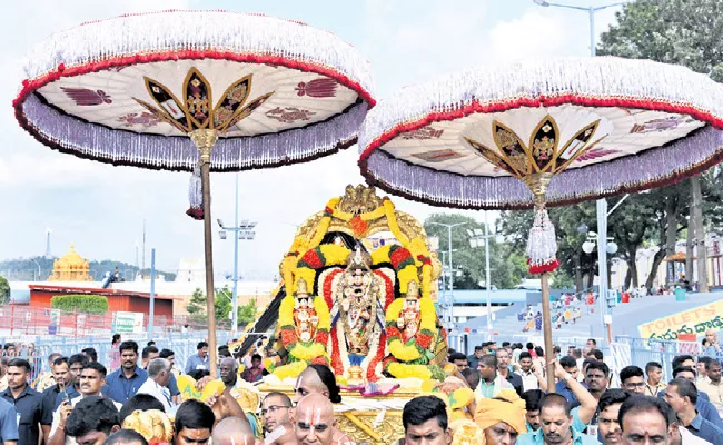 Tirupati Brahmotsavam Started With Flag Hoisting - Sakshi