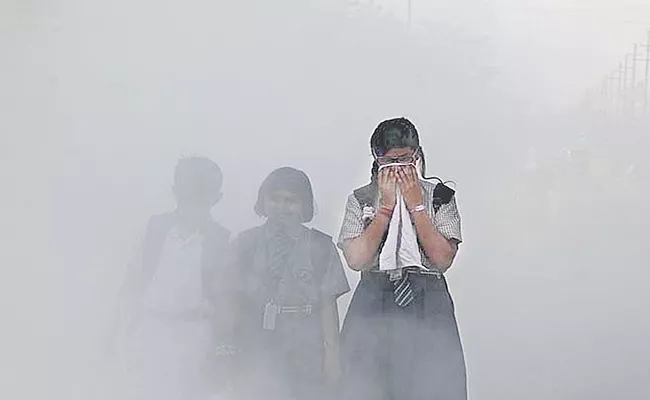 Over 99percent population breathes air exceeding WHOs PM2. 5 guidelines - Sakshi