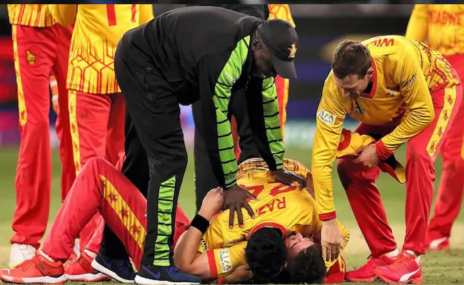 Zimbabwe players bring out dance after stunning win over Pakistan in T20 WC - Sakshi