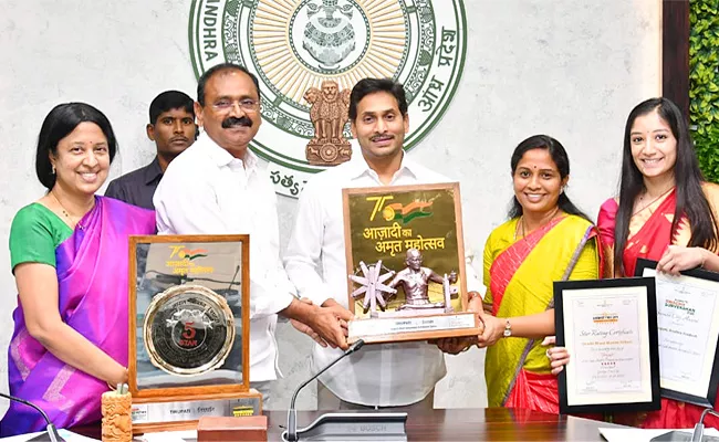 CM YS Jagan Congratulates Recipients Of Swachh Survekshan Award - Sakshi