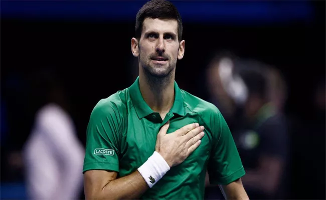 ATP Finals: Djokovic Beat tsitsipas In Red Group Match - Sakshi